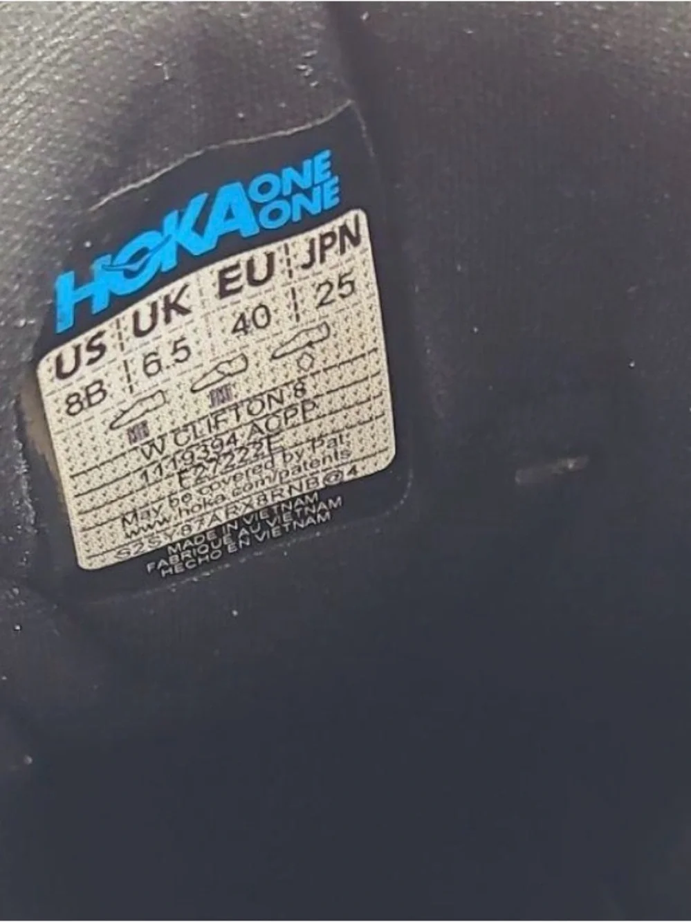HOKA Clifton 8 Running Shoes | Women’s Size 8B | Anthracite/Copper